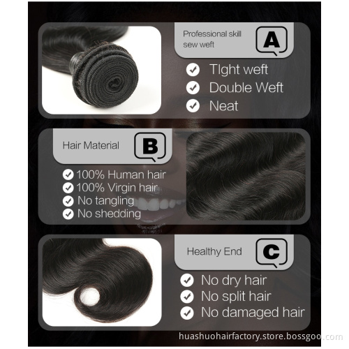 Free Sample 12A Grade Mink Virgin Cuticle Aligned Brazilian Human Hair Extension
